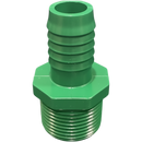 3/4" Barb x 1" MNPT PVC Insert Reducer Adapter Fitting for Poly Irrigation Sprinkler Pipe Green-1